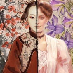 Wintersweet and Larkspur