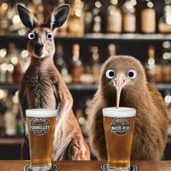 4 Antipodeans Walk into a Bar
